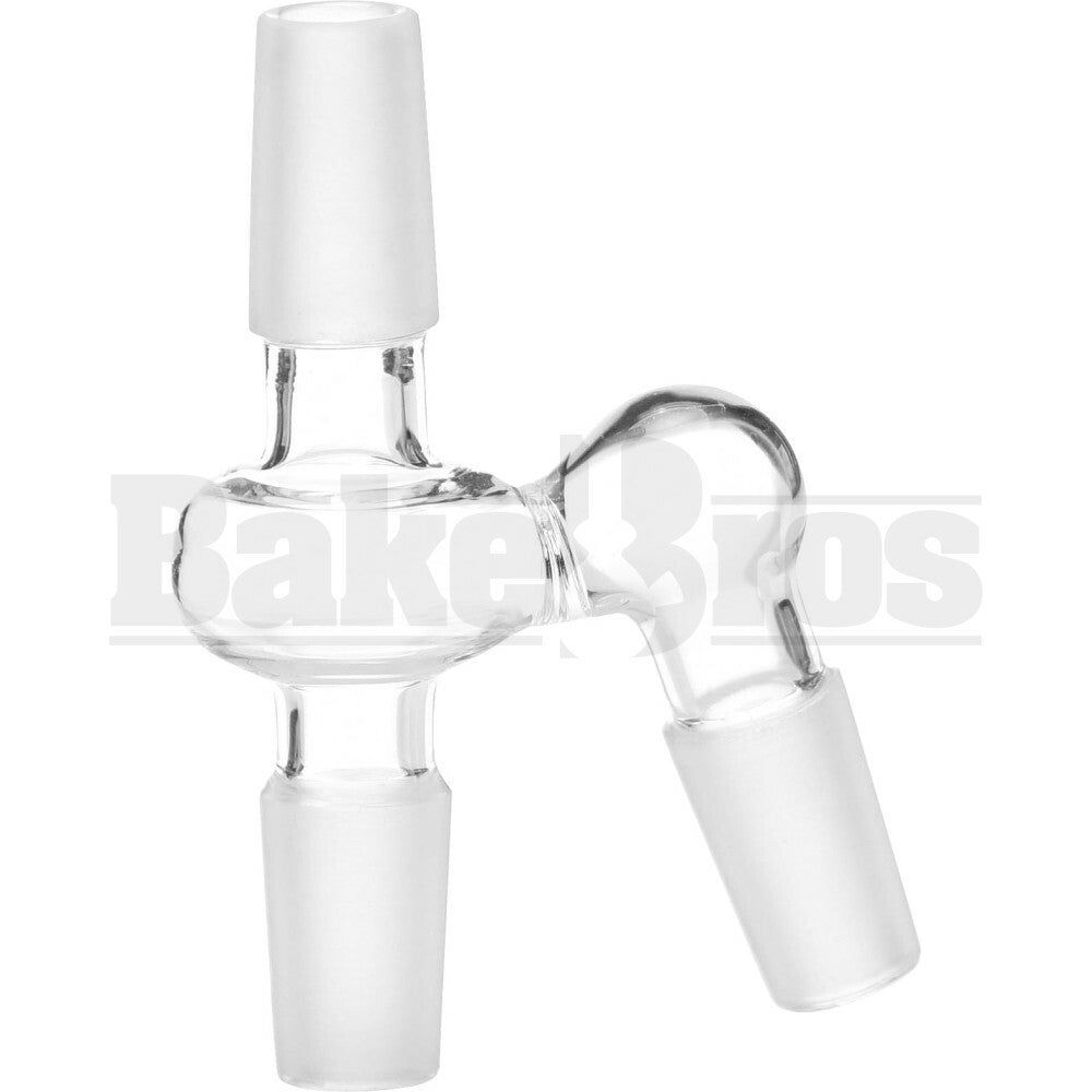 MALE TO MALE / MALE RECLAIM ADAPTER 135* CLEAR MALE 14MM 14MM MALE / 14MM MALE