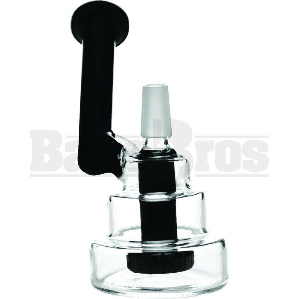 WP BIRTHDAY CAKE RIG SHOWERHEAD PERC BLACK 4" BLACK MALE 14MM