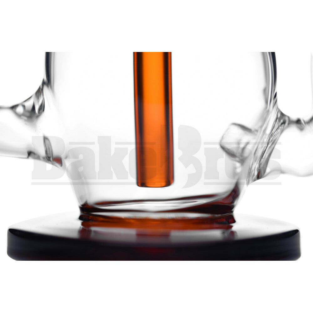 WP DIFFUSED PERC & INLINE RECYCLER BABY BOTTLE 8" AMBER FEMALE 14MM