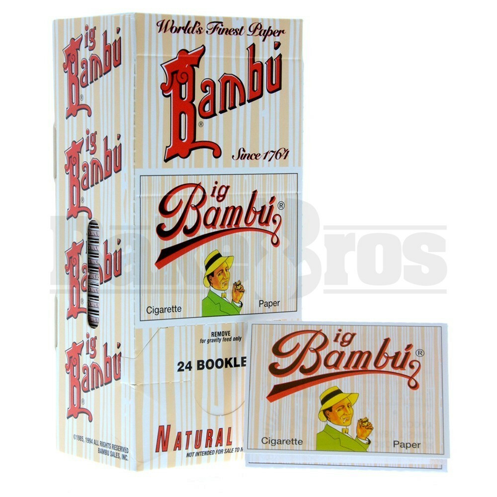 BAMBU PURE HEMP CIGARETTE PAPER UNFLAVORED Pack of 24