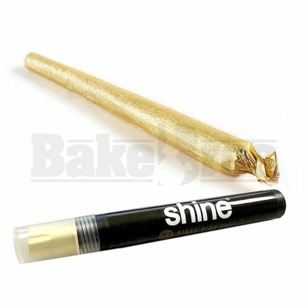 SHINE 24K GOLD PAPERS PRE ROLLED CONE UNFLAVORED Pack of 24