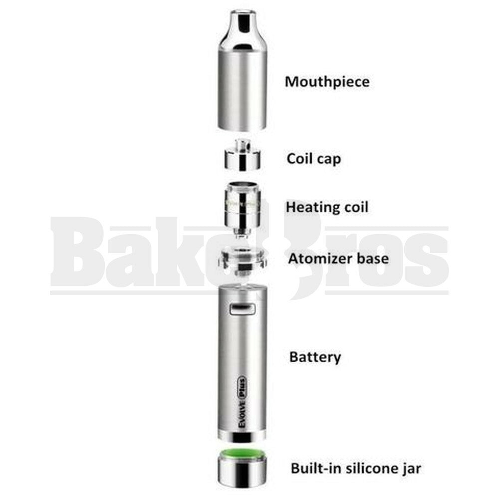 Yocan Evolve Plus Vaporizer Bho Oil Wax Pen Portable Quartz 2x Coil Or –  Bakebros