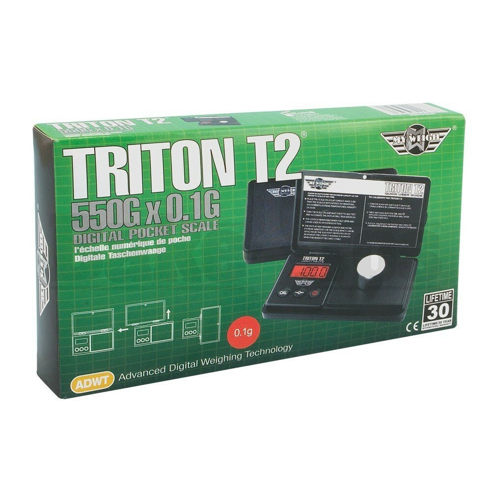 MY WEIGH ELECTRONIC SCALE TRITON T2 SERIES 0.1g 550g BLACK