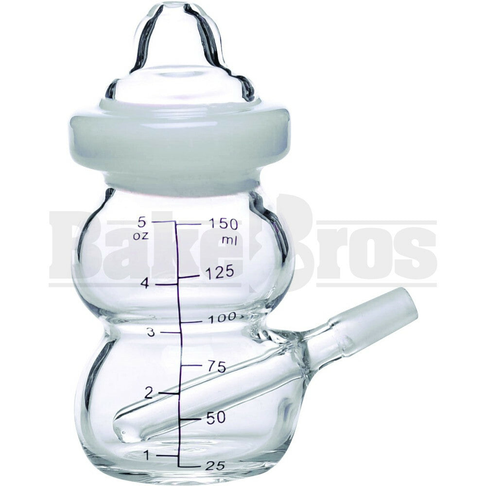 WP BABY BOTTLE 4" IVORY WHITE MALE 10MM