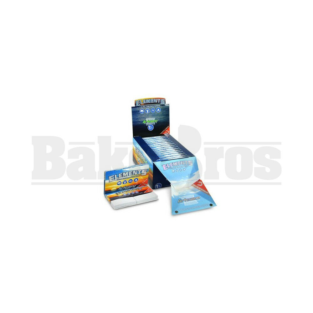 ELEMENTS ULTRA THIN RICE PAPERS ARTESANO 1 1/4 50 LEAVES UNFLAVORED Pack of 15