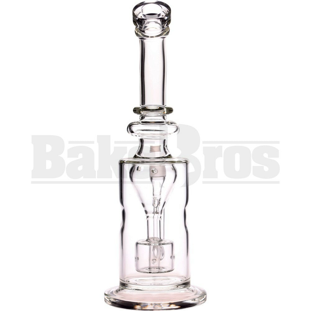 WP INCYCLER TURBINE FUNNEL W/ 3 HOLE CAPSULE PERC 12" CLEAR FEMALE 18MM