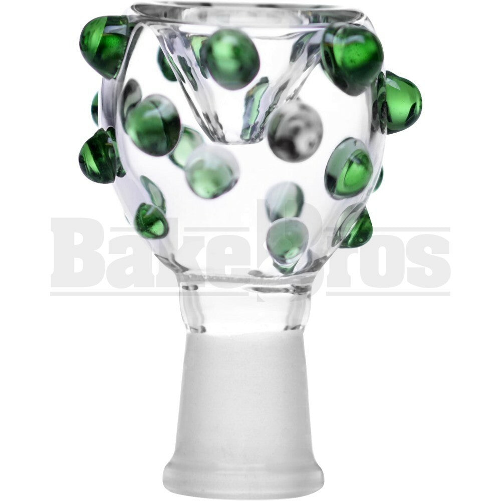 FEMALE BOWL POLKA DOT HOLDER GREEN 14MM