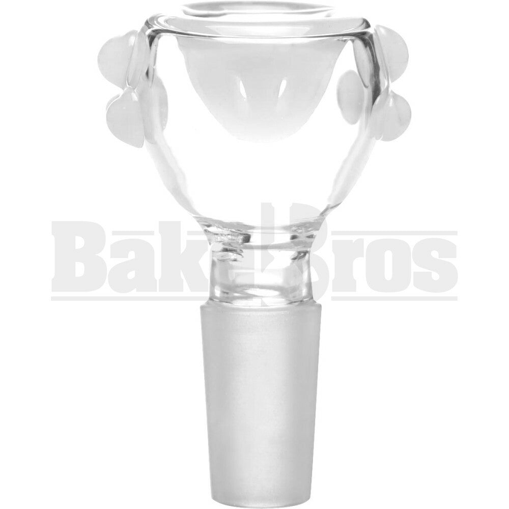 BOWL SPHERE HEAD GRIP DOTS FULL MELT IVORY WHITE 14MM