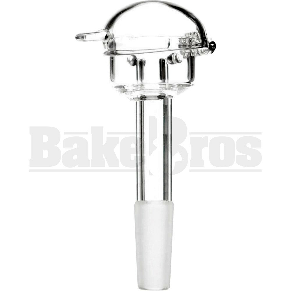 14MM QUARTZ NAIL WITH LID CLEAR MALE