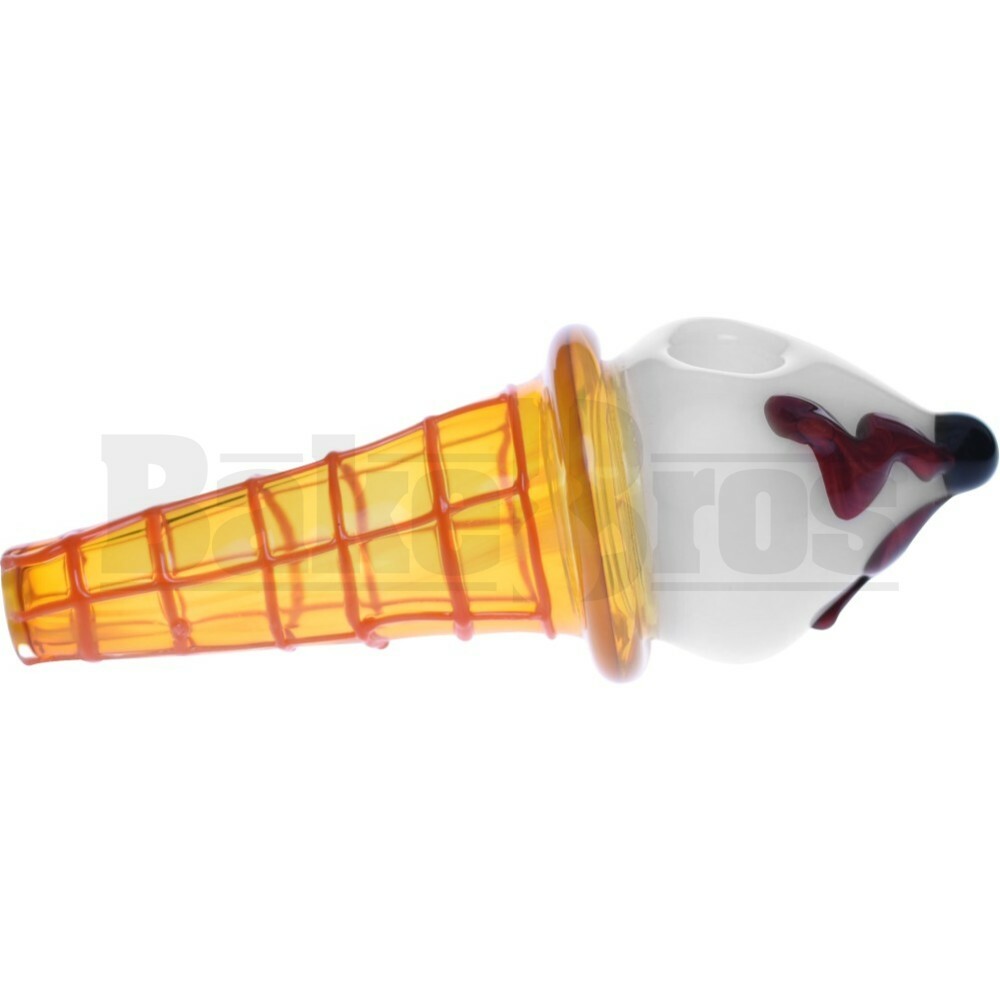 HAND PIPE ICE CREAM CONE DRUMSTICK 6" ASSORTED COLORS