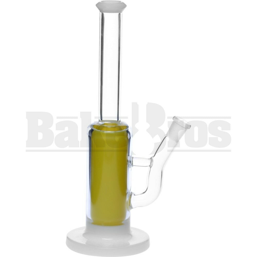 BLUE LABEL WP STRAIGHT GLOW IN THE DARK YELLOW 11" WHITE FEMALE 14MM
