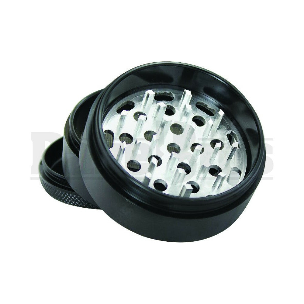SHARPSTONE CLEAR TOP GRINDER WITH CRANK 4 PIECE 2.5" BLACK Pack of 1
