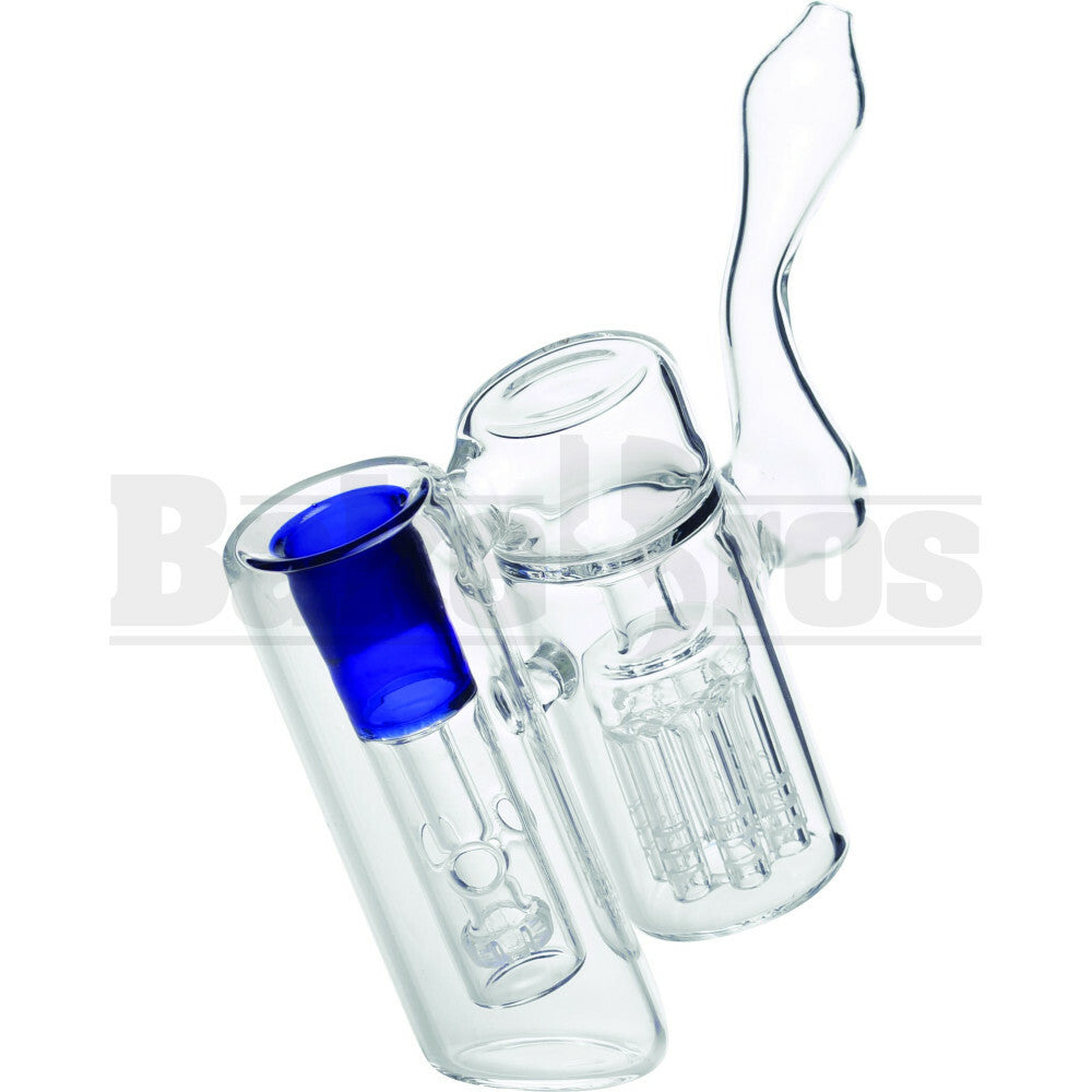 WP 2 CHAMBERS MINITREE & SHOWERHEAD PERC 6" BLUE FEMALE 18MM