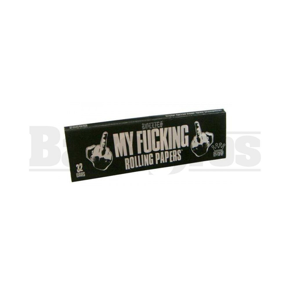 MY F'ING ROLLING PAPERS KING SIZE 50 LEAVES UNFLAVORED Pack of 6