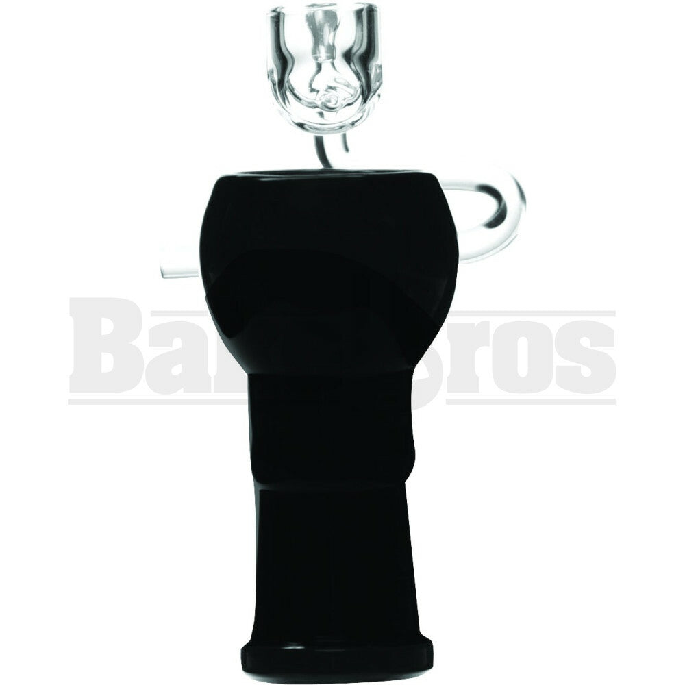 FEMALE HONEYBUCKET SWIVEL ARM QUARTZ GLASS BLACK 18MM