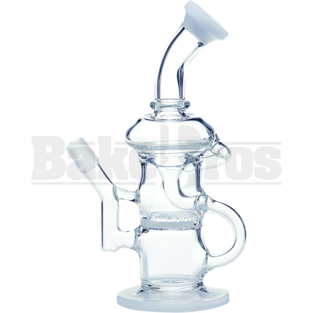 WP KLEIN RECYCLER HONEYCOMB DISK PERC 10" IVORY WHITE MALE 18MM