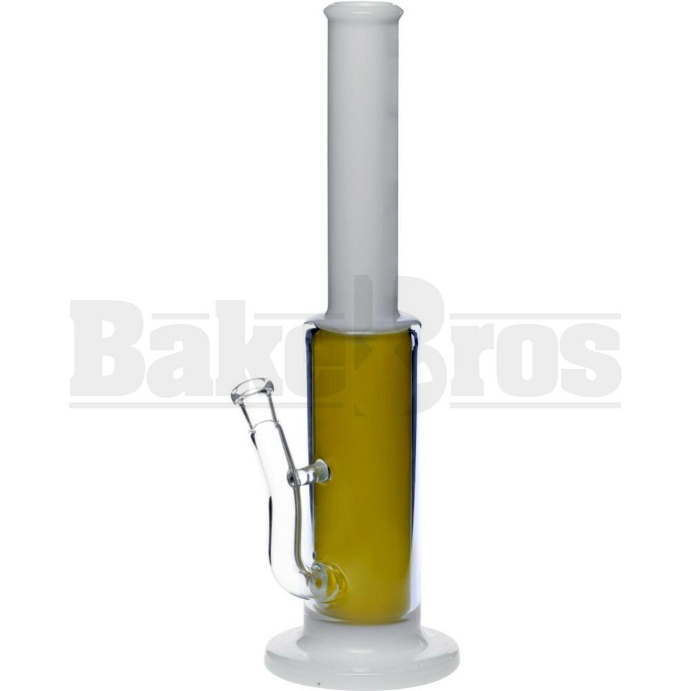BLUE LABEL WP GLOW IN THE DARK YELLOW TURBINE PERC 14" WHITE FEMALE 14MM