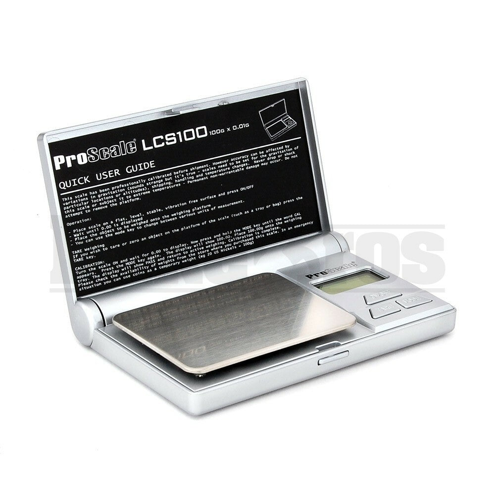 PROSCALE ELECTRONIC POCKET SCALE LCS SERIES 0.01g 100g SILVER