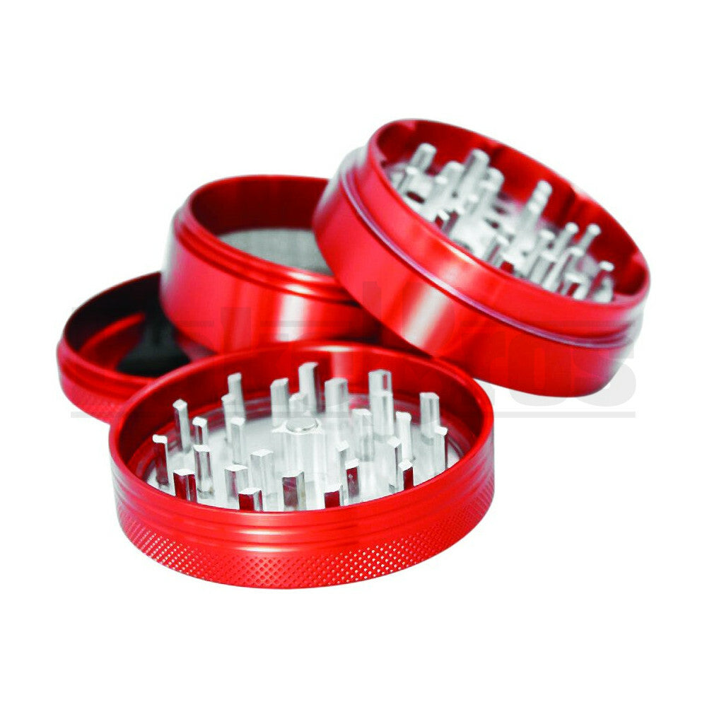 SHARPSTONE CLEAR TOP GRINDER 4 PIECE 2.5" RED Pack of 1