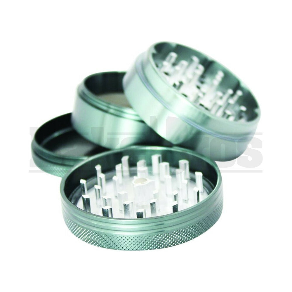 SHARPSTONE CLEAR TOP GRINDER 4 PIECE 2.5" GRAY Pack of 1