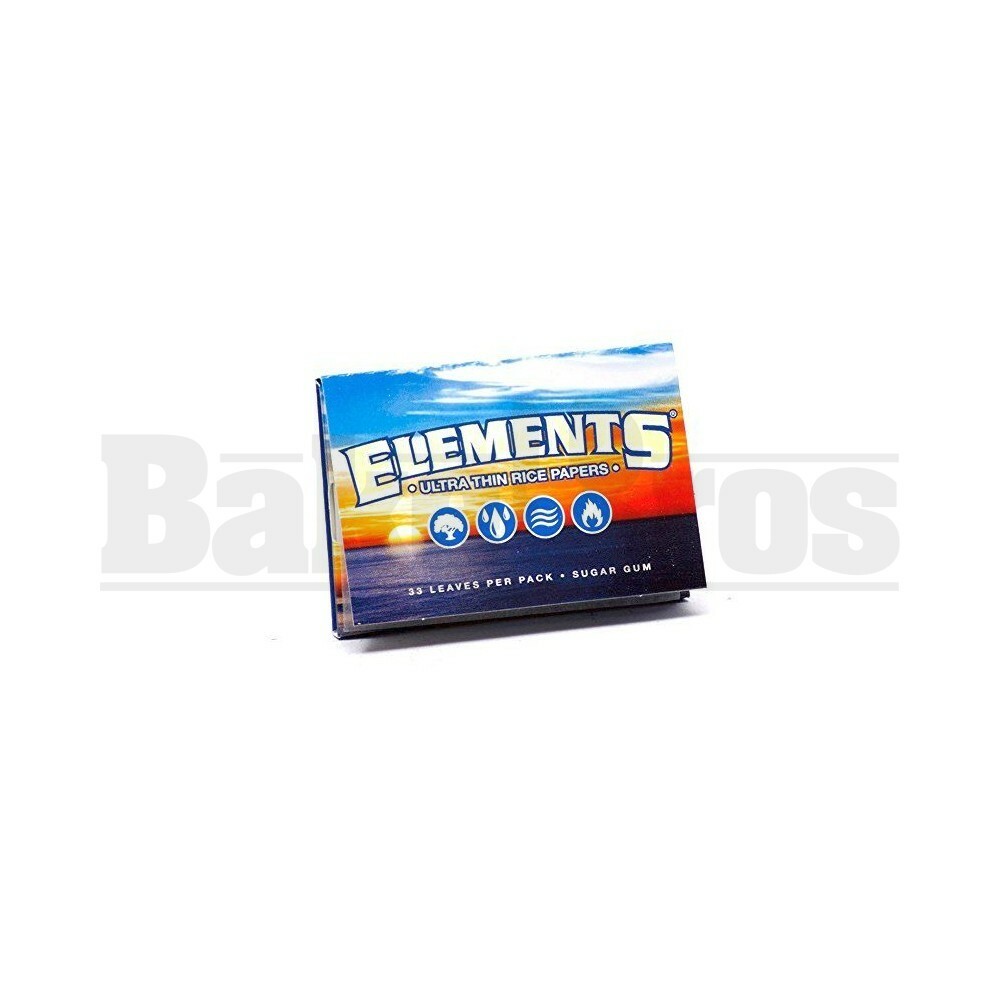 ELEMENTS ROLLING PAPERS 1 1/2 33 LEAVES UNFLAVORED Pack of 6
