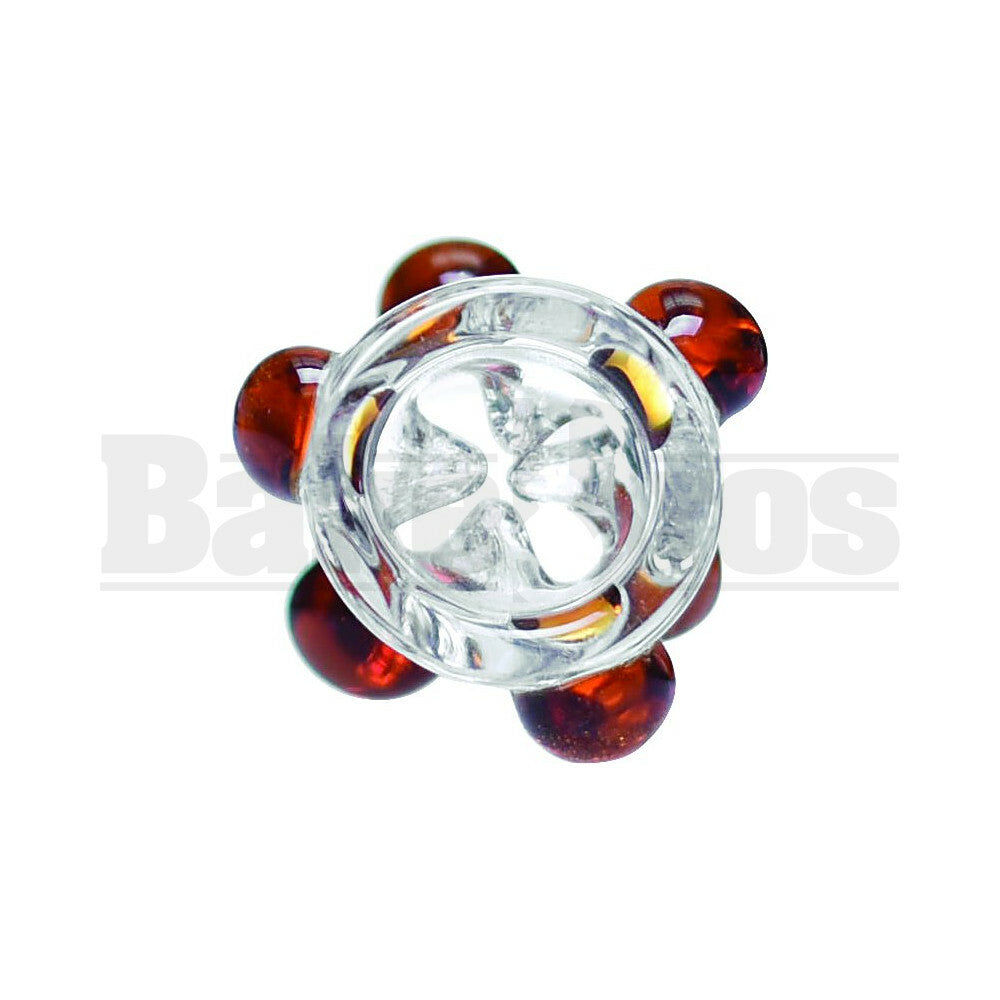 BOWL ICE POKE SCREEN WITH MARBLE HOLDER AMBER 18MM